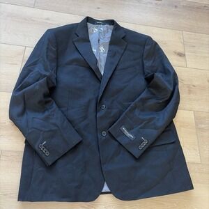 Scotch & Soda Black Contemporary Fit Suit Jacket Mens Size 46R Sport 100% Wool
